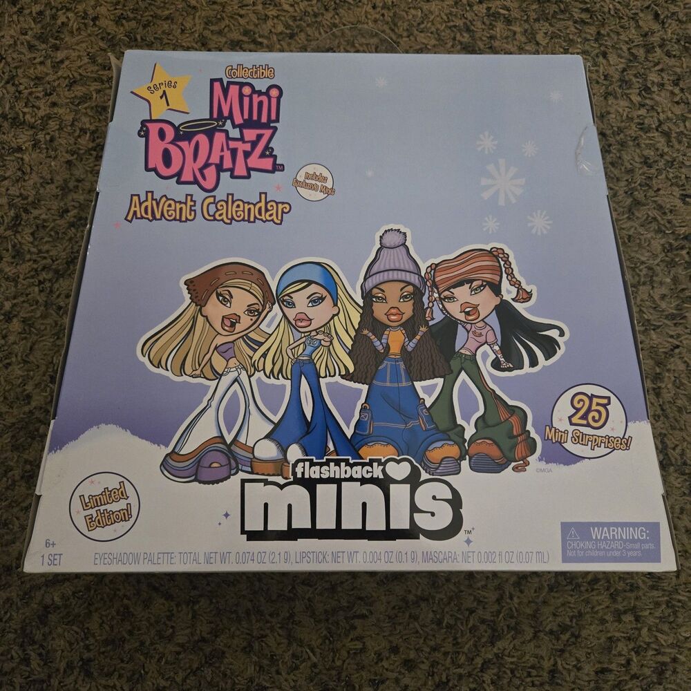 Bratz Flashback Collectible Minis Advent Calendar Series 1, 25 Prizes, Nostalgic